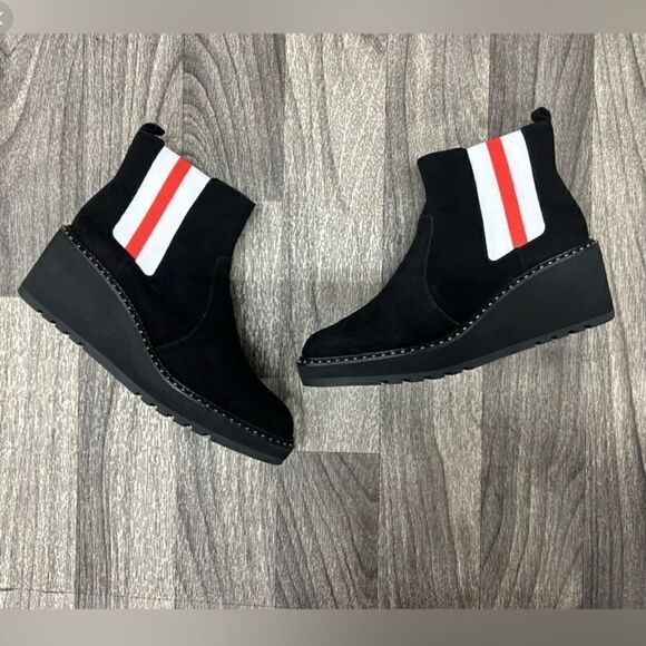 CECELIA NEW YORK Gemma Suede Boots in Black Suede Size 8.5 - Picture 1 of 8